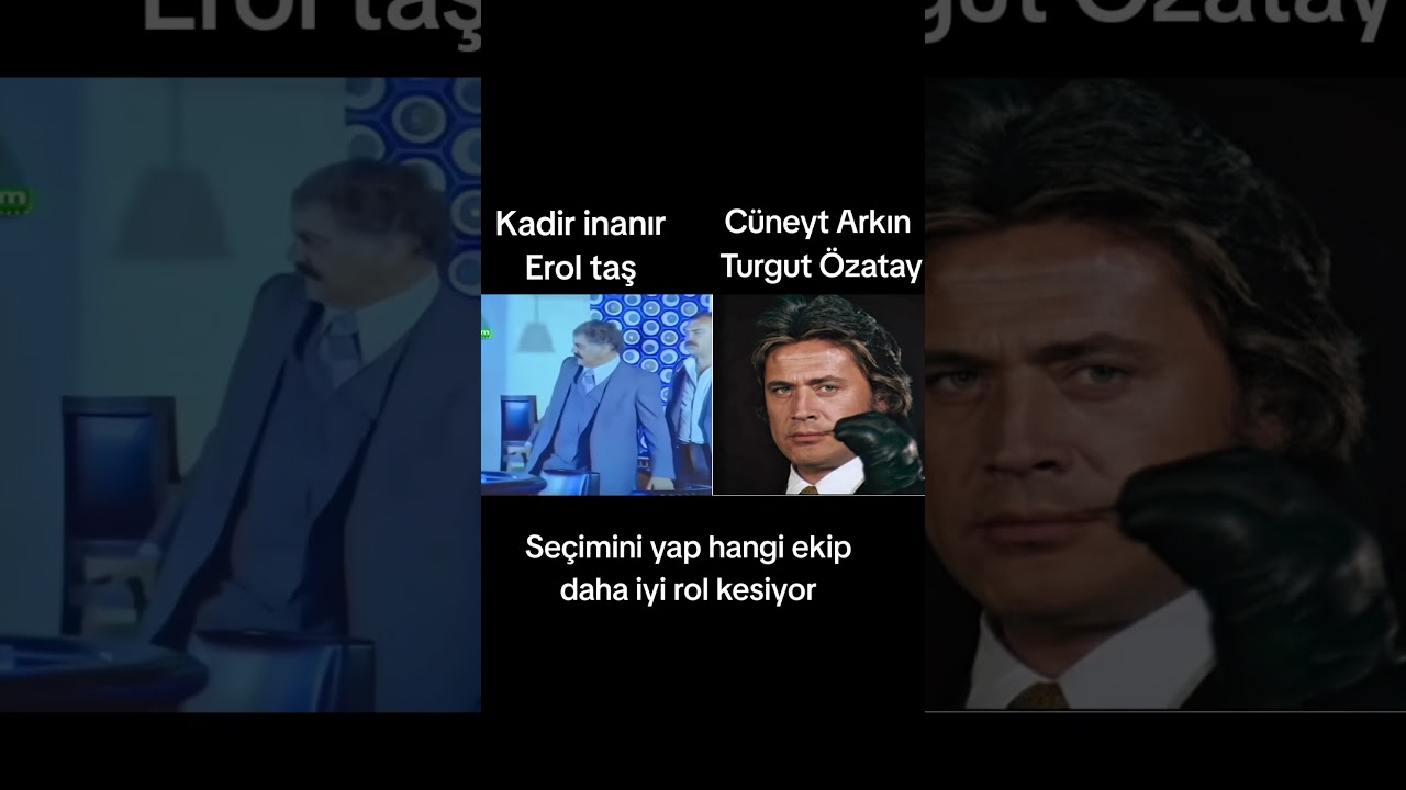 Kadir İnanır, Erol taş vs Cüneyt Arkın, Turgut Özatay #cuneytarkin #kadirinanır #yesilcam #racon
