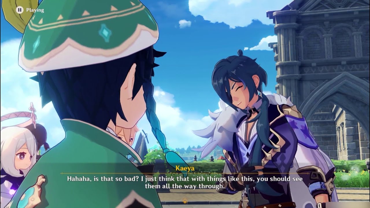 Kaeya laughs in JP