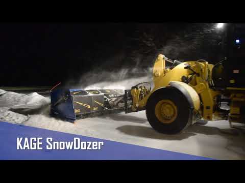 Kage SnowDozer Front End Loader Snow Plow and Pusher Features
