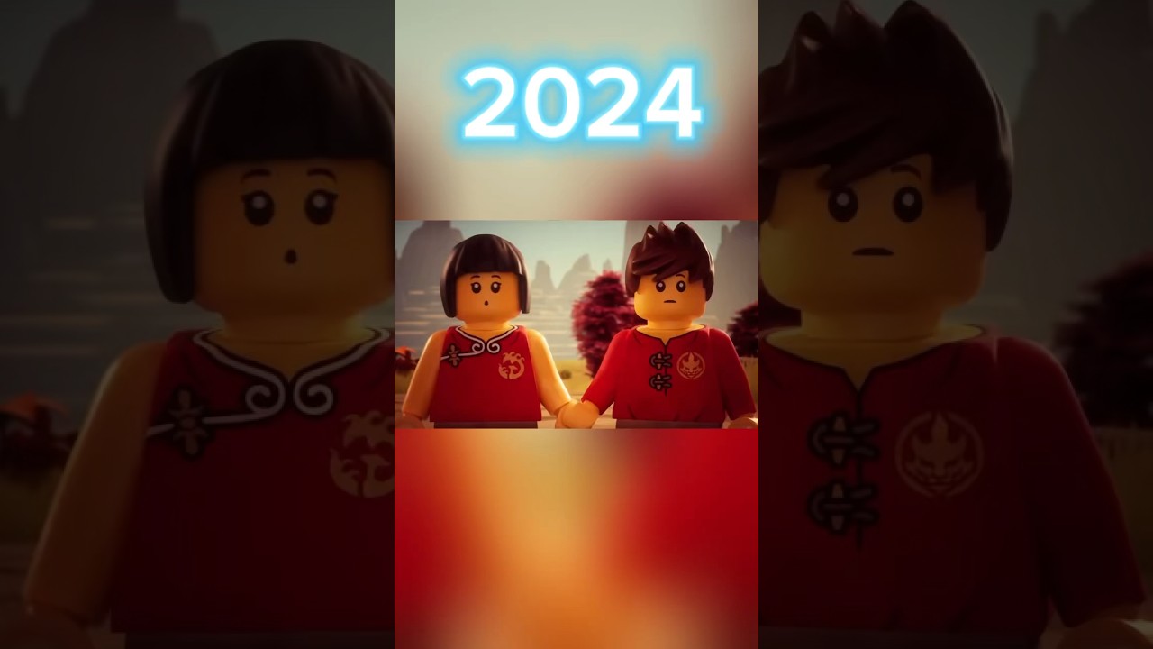 Kai and Nya’s flashbacks 2024 vs 2017 #ninjago #nostalgia #shorts