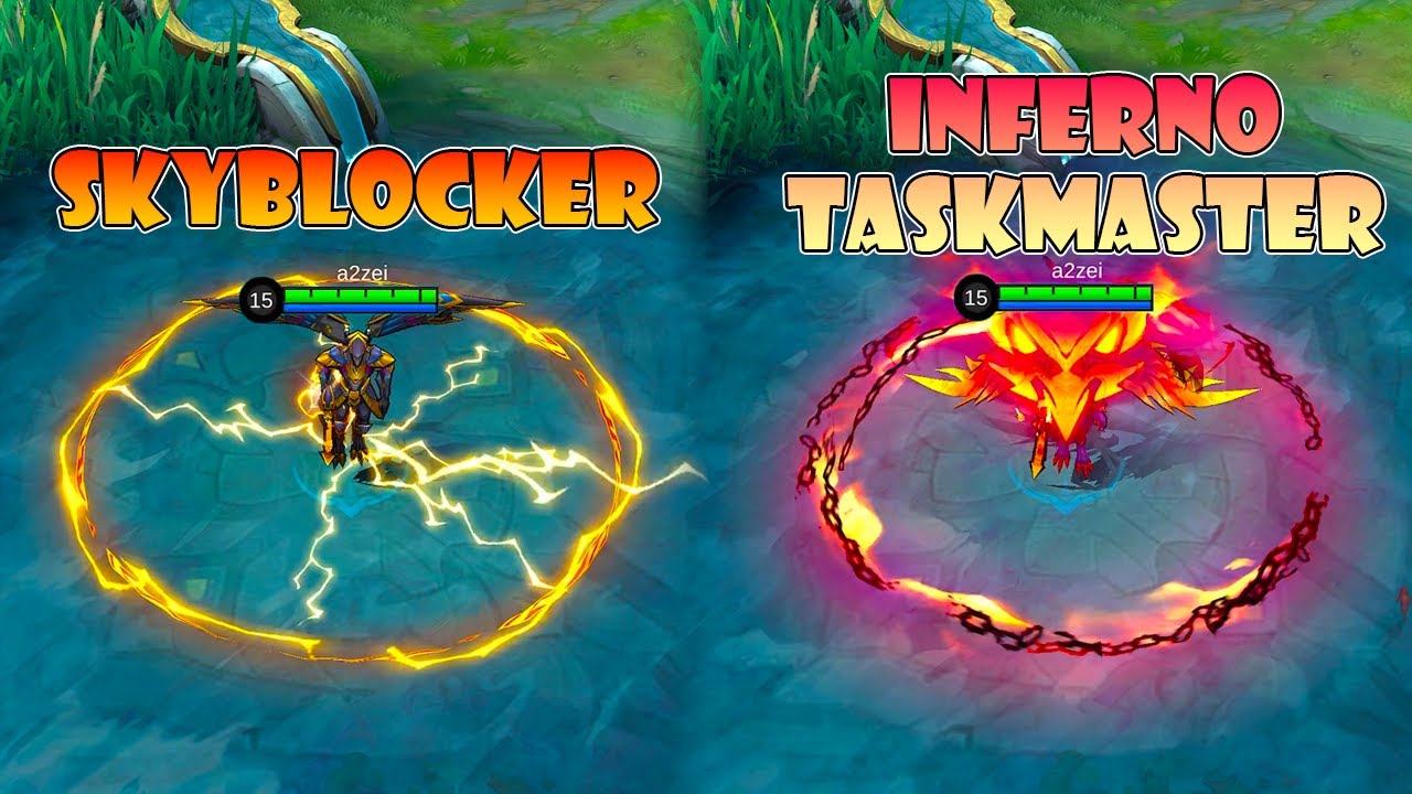 Kaja Inferno Taskmaster VS Skyblocker Skin Comparison