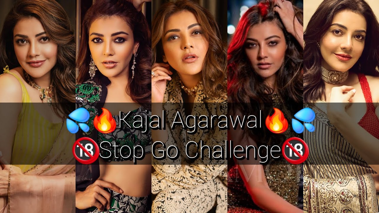 Kajal Agarawal 🔥🥵💦|Stop Go Challenge|Vertical Fap Challenge|Actres