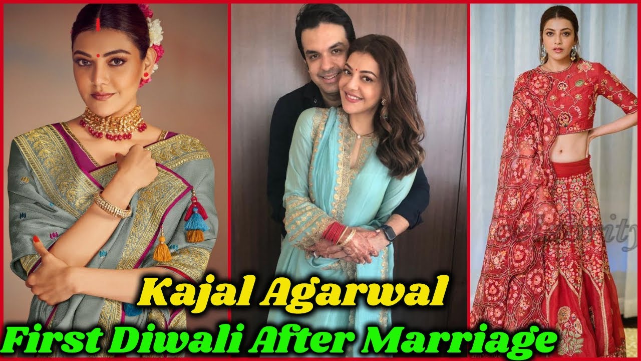 Kajal Aggarwal Diwali Celebration After Marriage with Husband 2020
