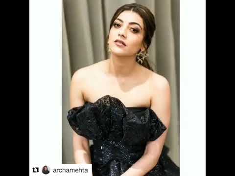 kajal aggarwal For an event in delhi, Wearing @amitaggarwalofficial and @shopeurumme HMU