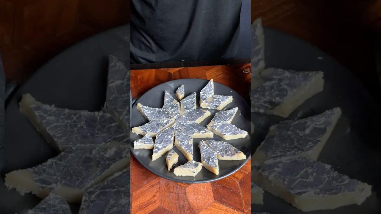 Kaju Katli Recipe (Kaju Barfi) #shorts #asmrfood