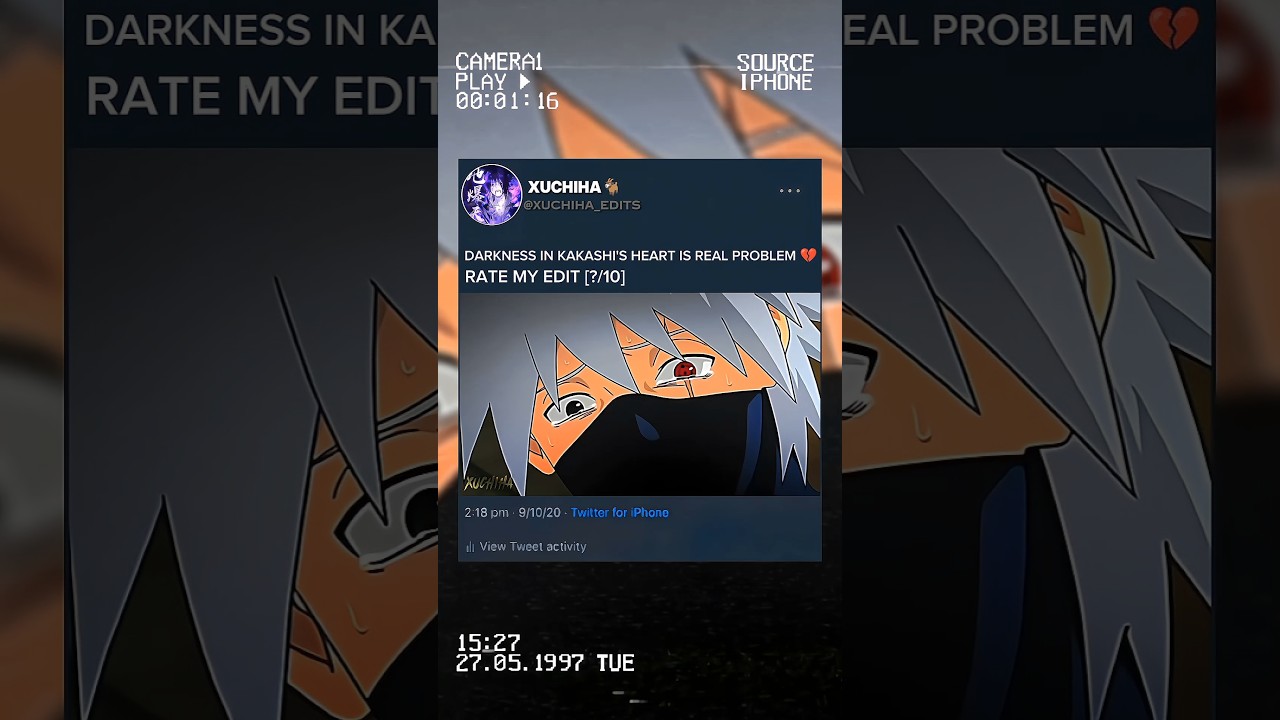 Kakashi 💔 #naruto #anime #shorts