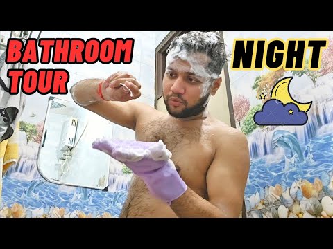 Kal ke Liye Raat ko hi Nah Liya 🚿 | My bathroom Tour | Taking Shower 💦 in Night
