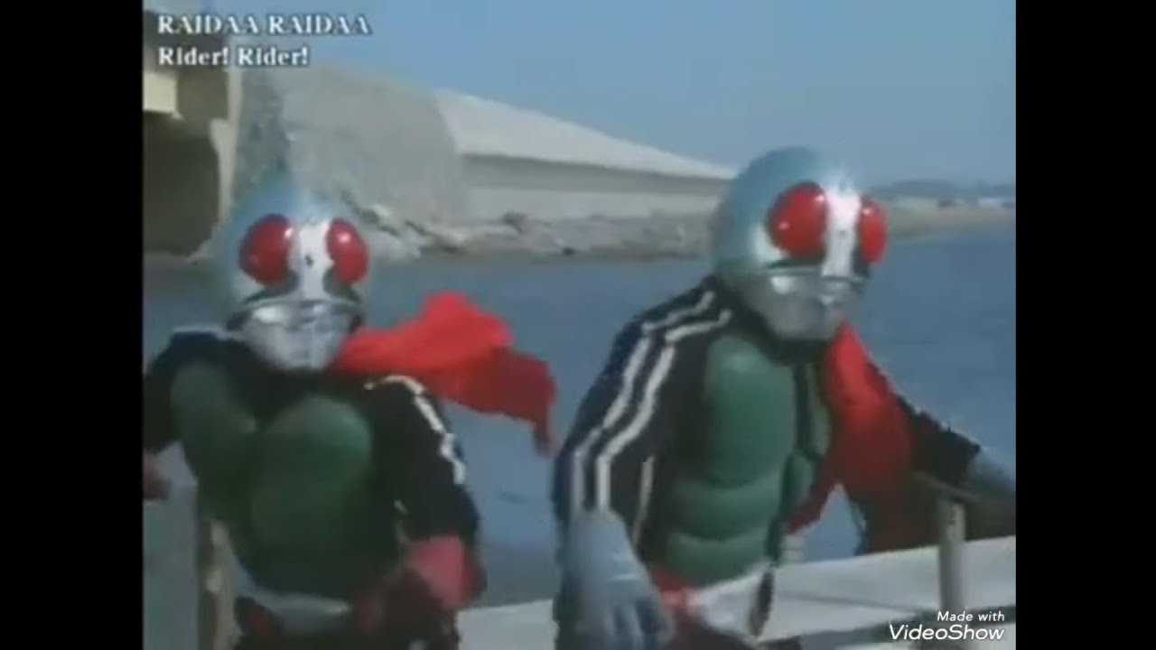 Kamen Rider (1971) all Shocker & Gel Shocker Kaijin Monsters are defeated (ENG SUB)