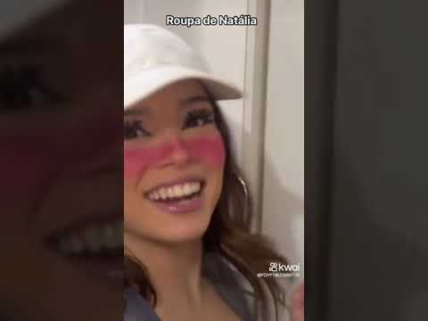 kamilinha usando o shortinho de Nathalia Valente
