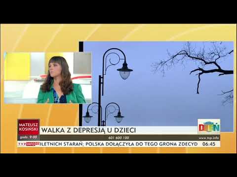Kampania Twarze Depresji i jej pomysłodawczyni Anna Morawska-Borowiec w poranku TVP Info- 25/9/2018