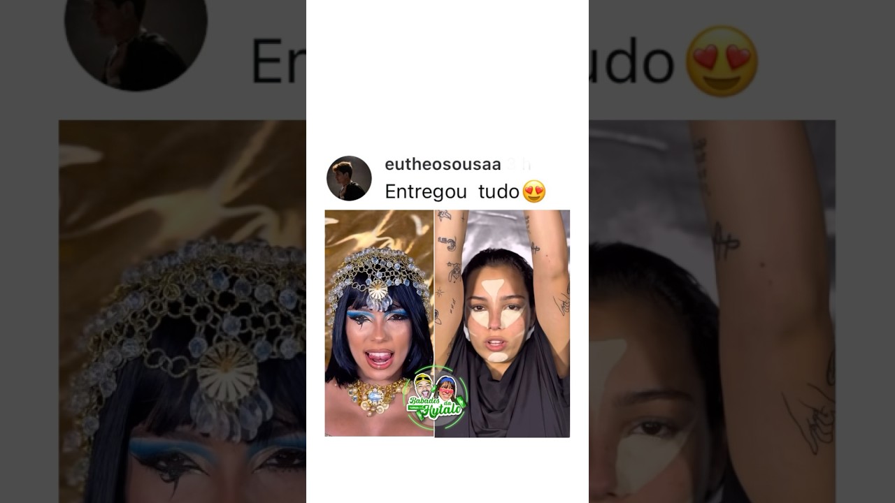 Kamylinha entregando tudo na trend da Cleópatra makeup 🔋🥰 #hytalosantos #kamylinha