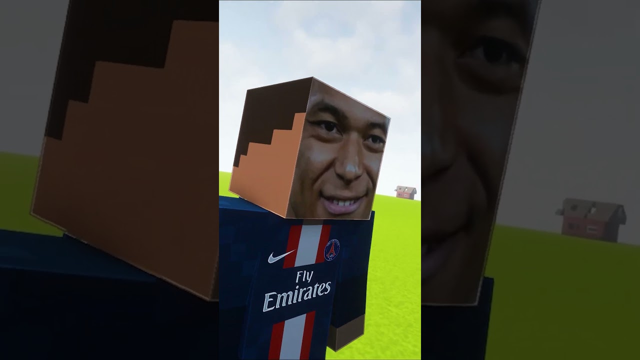 KARA-TE Challenge W/MESSI,C.RONALDO,HAALAND,MBAPPE | Minecraft Animation #shorts
