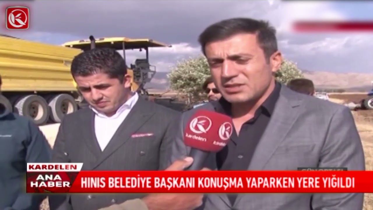 Kardelen TV / Hınıs Belediye Başkanı Konuşma Yaparken Yere Yığıldı