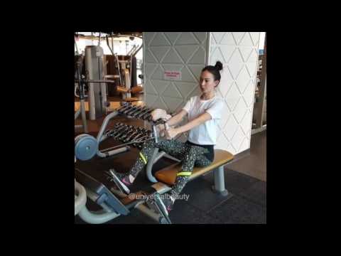 Karina Dilla working out in the gym | Miss Supranational Indonesia 2017