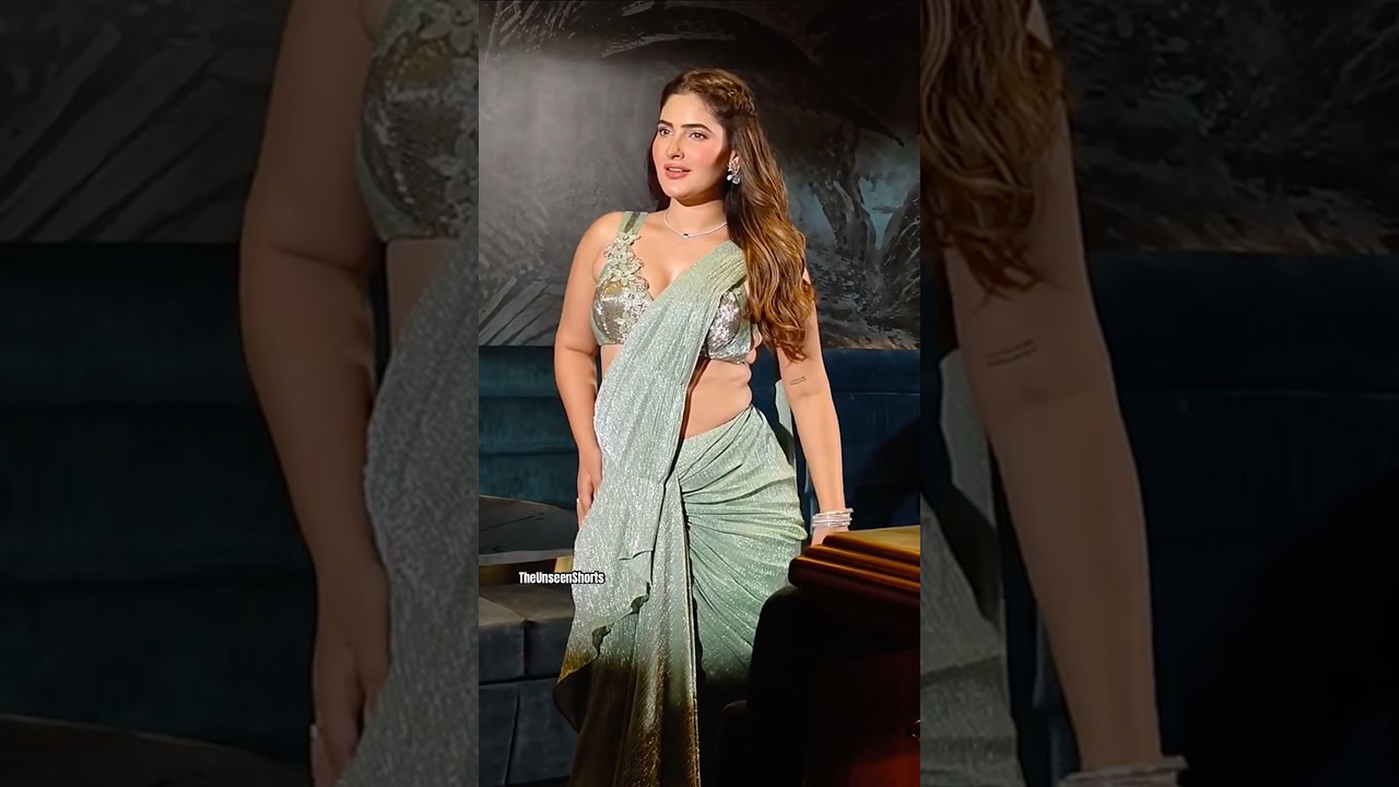 Karishma Sharma💚🔥looks so gorgeous in saree|The Unseen Shorts #karishmasharma #theunseenshorts