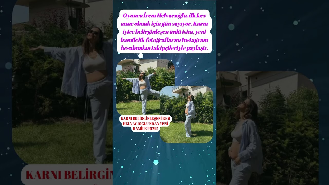 Karnı belirginleşen İrem Helvacıoğlu'ndan yeni hamile pozu! #iremhelvacıoğlu #magazin