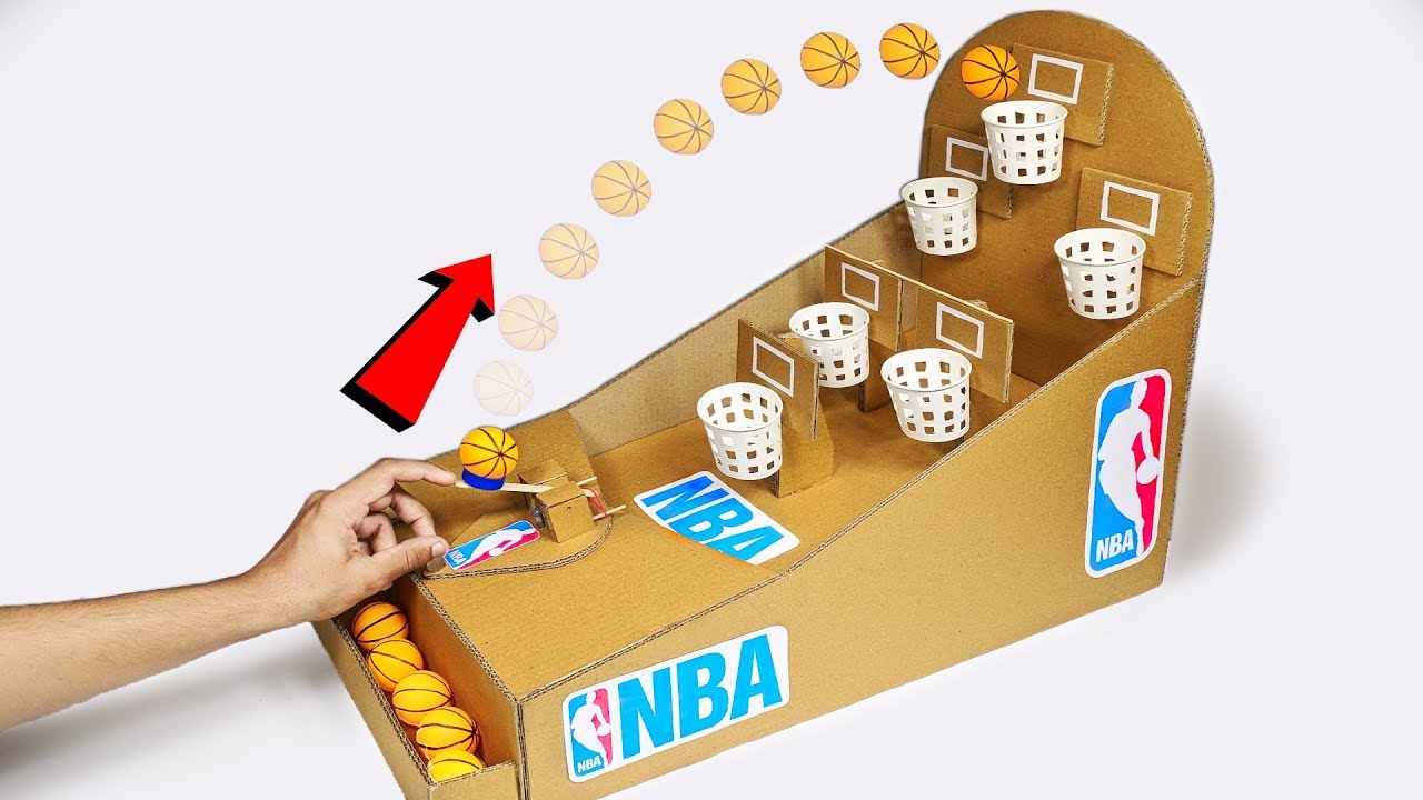 Karton kullanarak NBA Basketbol Kurulu Oyunu nasıl yapılır