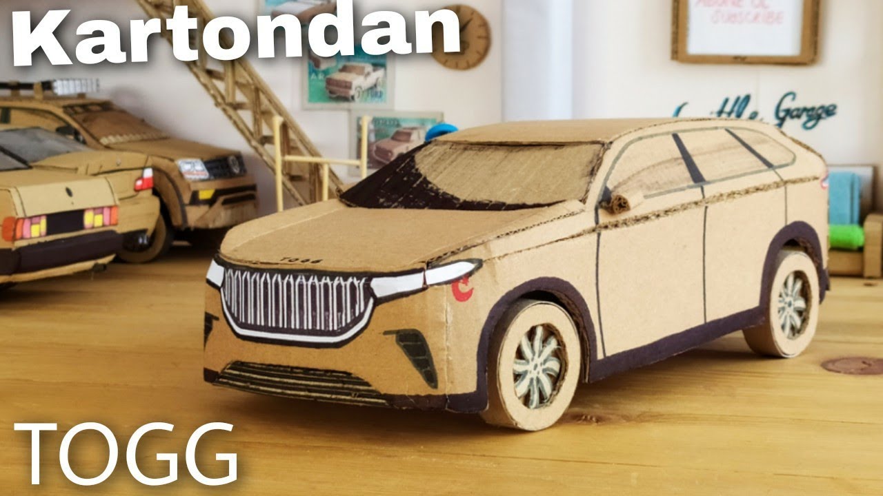 Kartondan araba yapımı | TOGG yerli otomobil | how to make car from cardboard | DIY maket araba