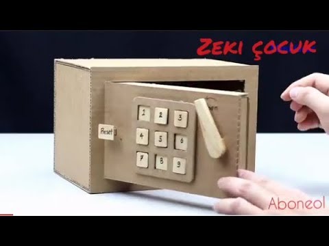 Kartondan kasa yapımı  (şifreli)