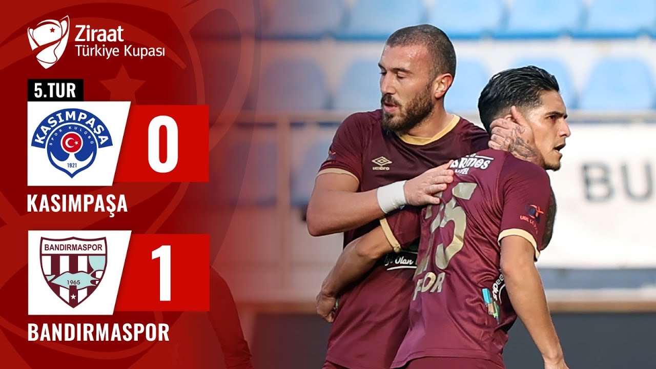 Kasımpaşa 0-1 Bandırmaspor  MAÇ ÖZETİ (Ziraat Türkiye Kupası 5. Tur Maçı)  / 16.01.2024
