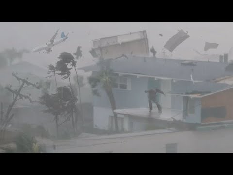 Kasırga Milton! Kameraya Yakalanan En Korkunç Kasırga Anları! Fort Myers, Florida, ABD