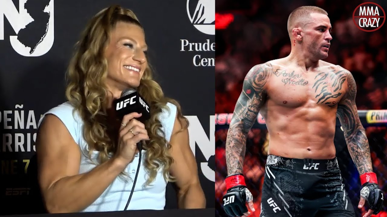 Kayla Harrison reacts to Dustin Poirier's upcoming retirement at UFC 318