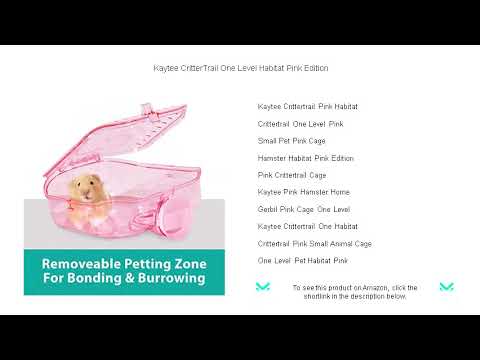 Kaytee CritterTrail One Level Habitat Pink Edition
