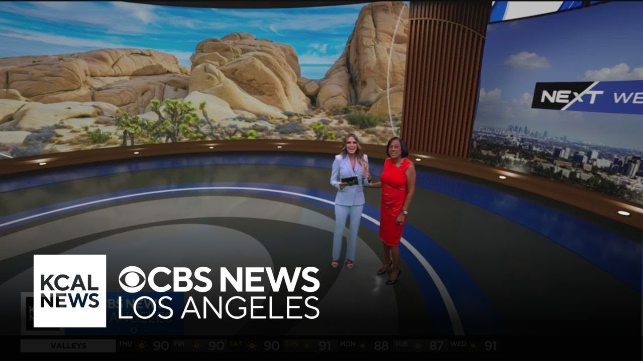 KCAL News debuts new augmented-virtual reality studio for weather forecasting