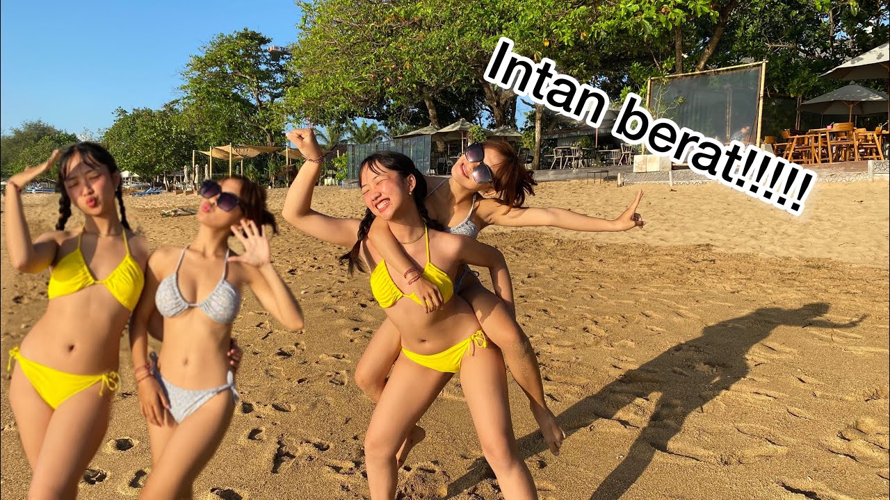 Ke pantai sindu bareng Intan Casrina
