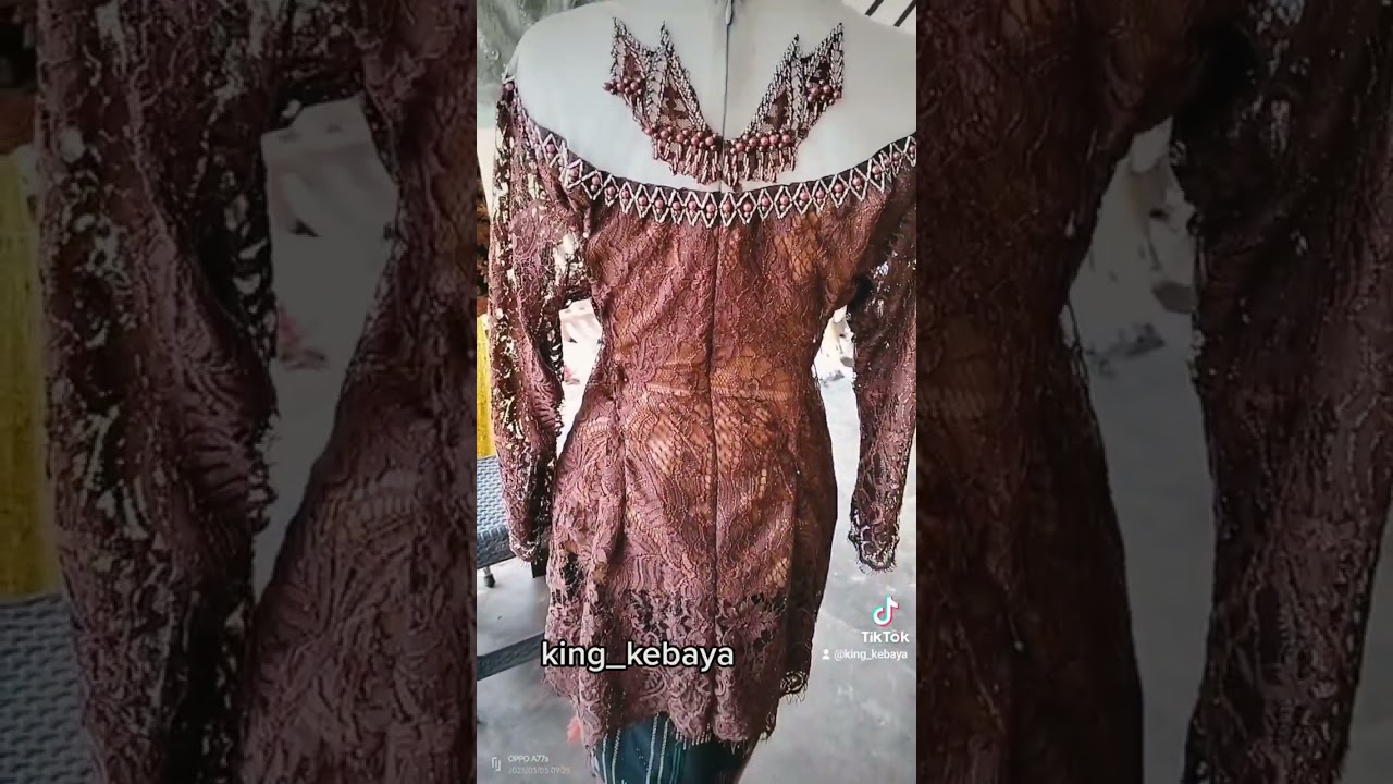 kebaya coklat cantik model simpel murah#fashion #kebayacantik #penjahit #modelkebaya #viral