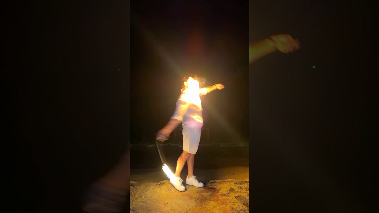 Keemokazi gets lit on fire playing with live flams 😳😂