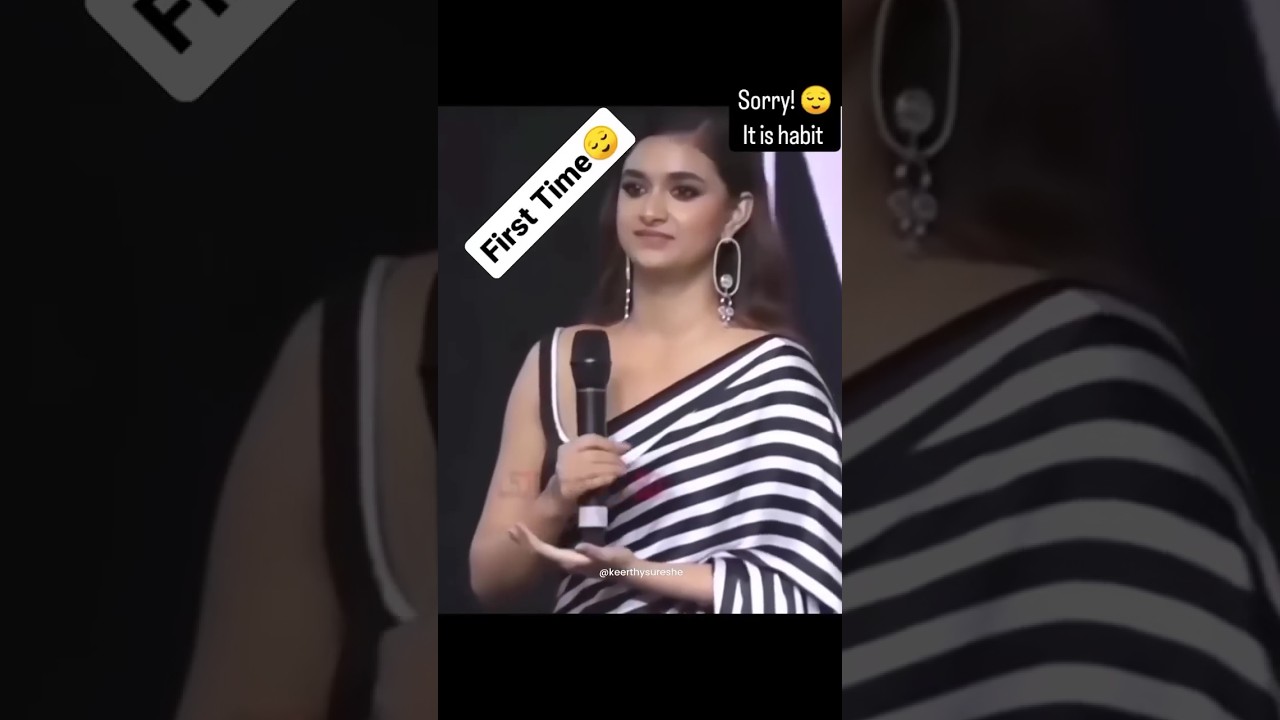 Keerthi Suresh has experience🔥🙄!!! South Indian actress viral video #trending