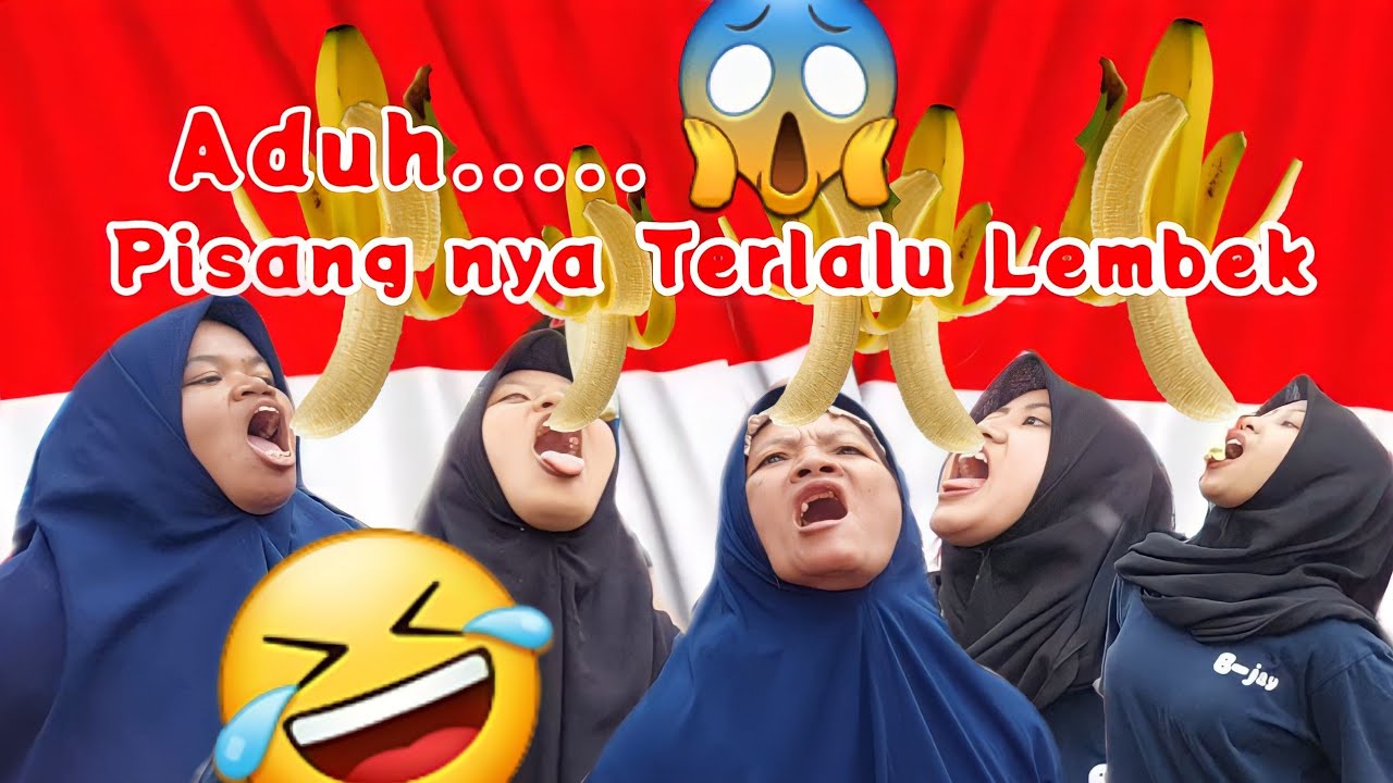 Kelucuan Lomba Makan Pisang Gantung