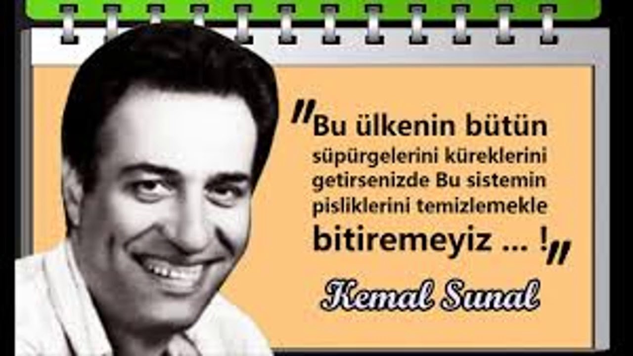 KEMAL SUNAL  ŞABAN  SÖZLERİ