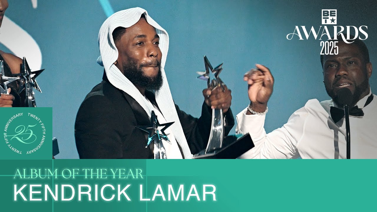 Kendrick Lamar Accepts Album Of The Year Award For Groundbreaking 