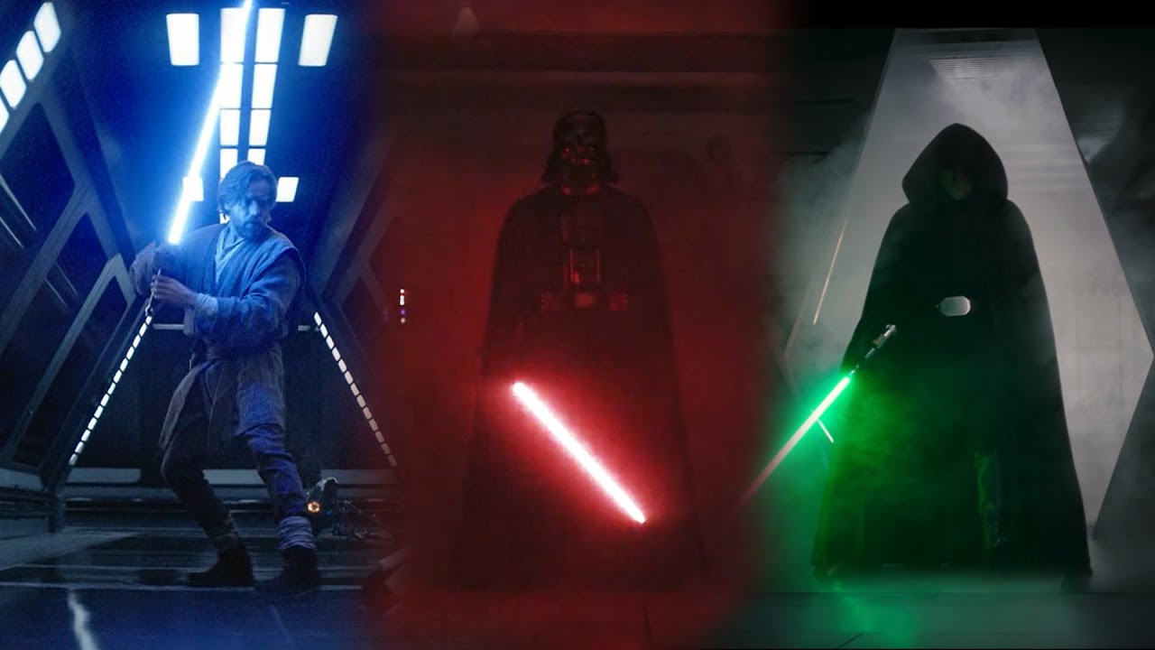 Kenobi, Vader & Luke Hallway Scene