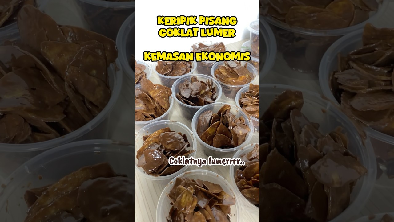 Keripik Pisang Coklat Lumer #food #idebisnis #cemilan #ideusaha #idejualan #idebisnisjajanan #short