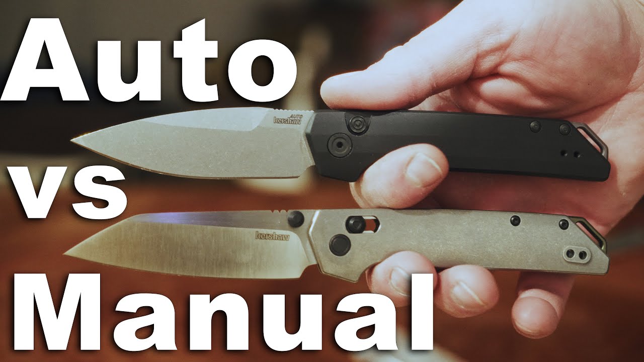 Kershaw Titanium Iridium Manual vs Aluminum Auto