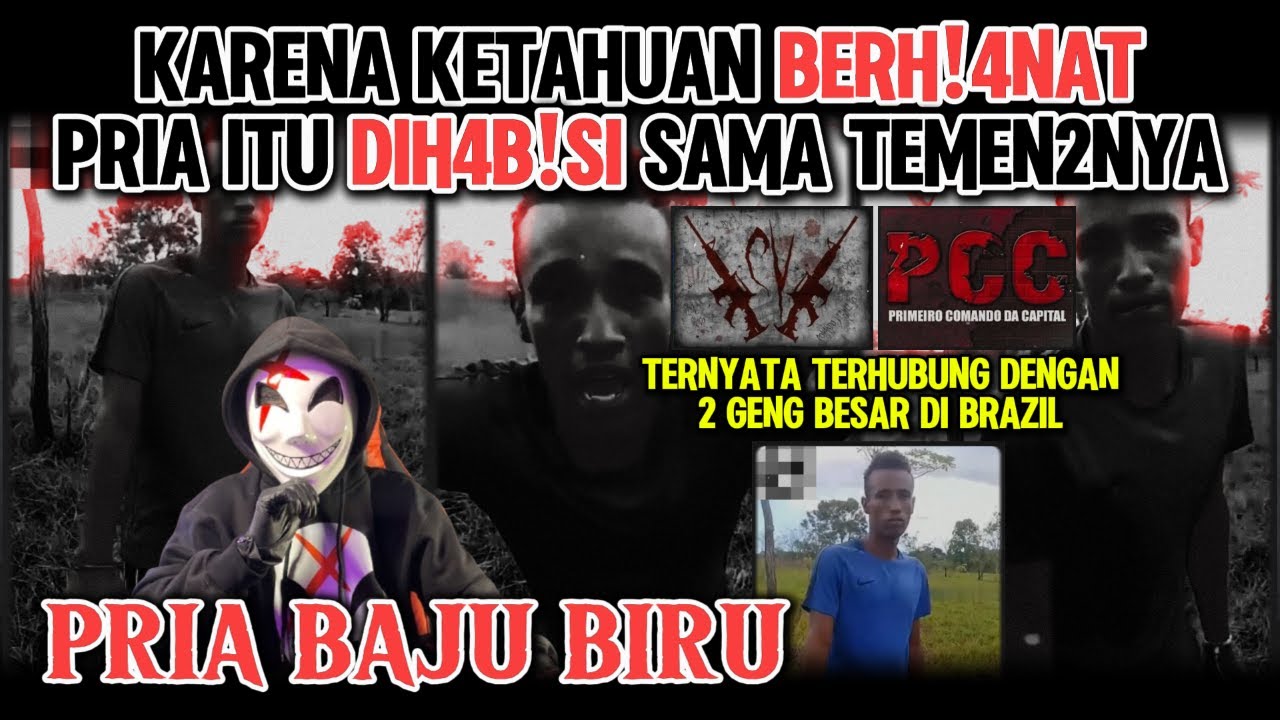 KETAUAN BERH!4NAT PRIA ITU DIH4B!SI SAMA TEMEN SENDIRI - KISAH LENGKAP DARI PRIA BAJU BIRU DI BRAZIL