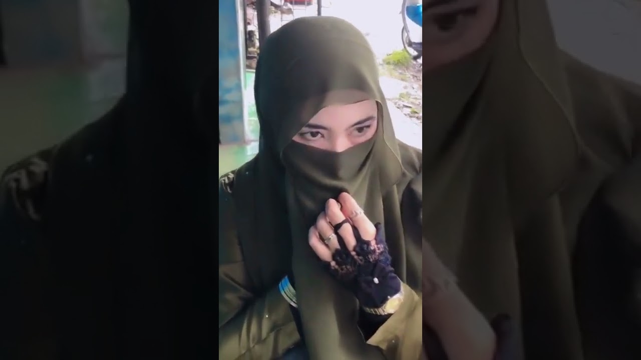 ketika wanita bercadar nge vape tonton sampai akhir #cadar #ukhty #niqab #ukhti #wanitabercadar
