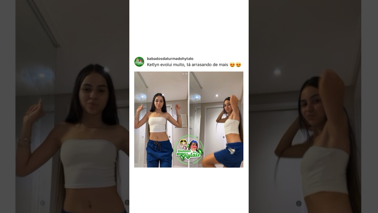 Ketlyn evoluiu muito na dança, ela arrasou nessa trend 🔋🔥 #hytalosantos #kamylinha