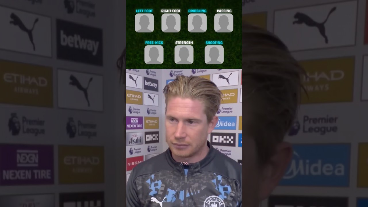 Kevin De Bruyne picked his favourite players based on their skill 😱🔥 #efootball2023 #efootball2024