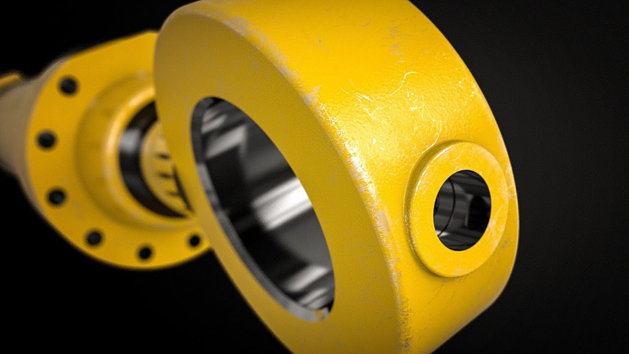 KeyShot Material Study: Worn Painted Metal