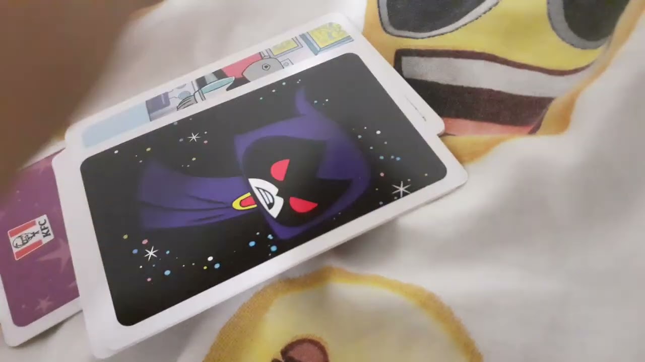 KFC TEEN TITANS GO PACKAGING MEMORY CARD GAME UNBOXING