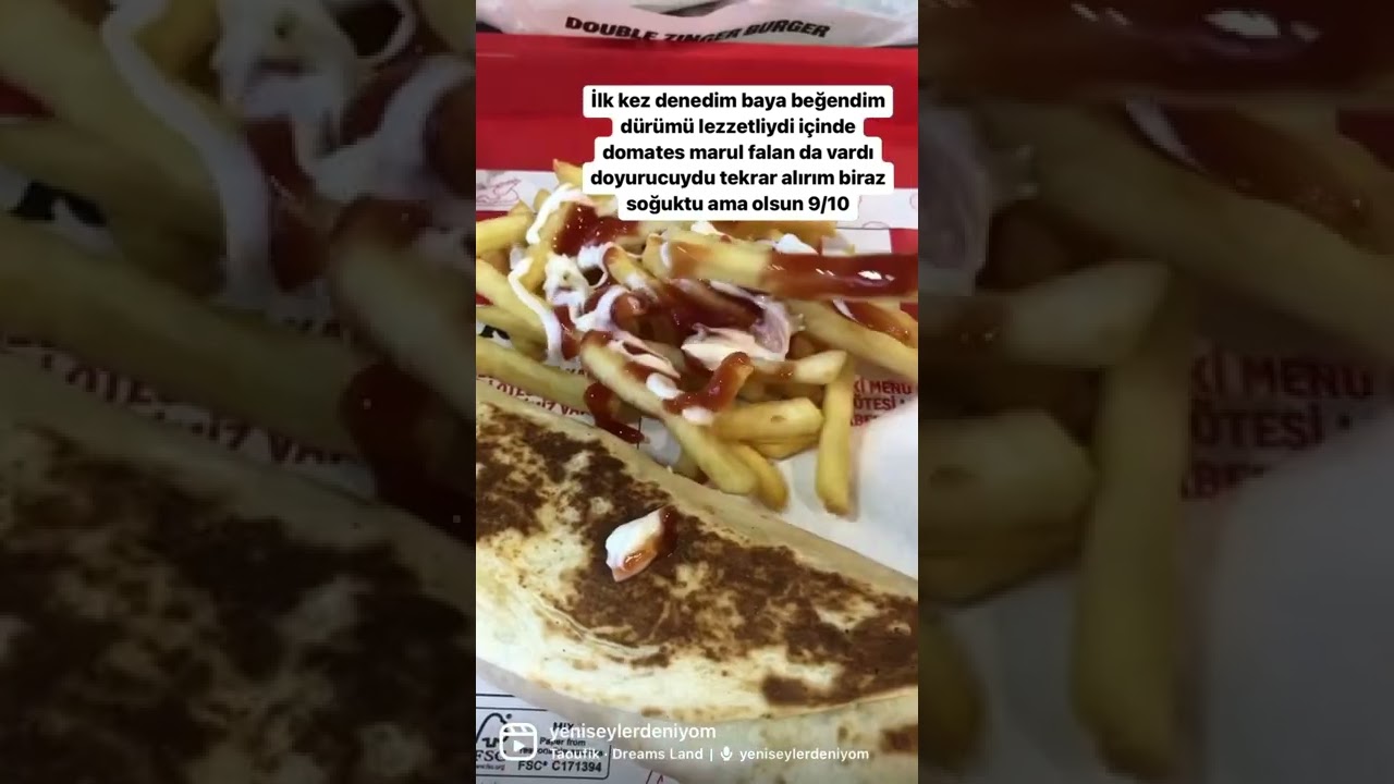 #kfc twister dürüm😍 #shorts #keşfet #yemek