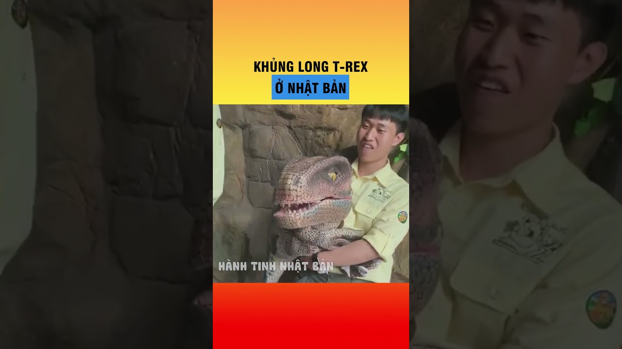 Khủng long T-Rex đón khách ở sở thú Nhật Bản  #japan #shorts