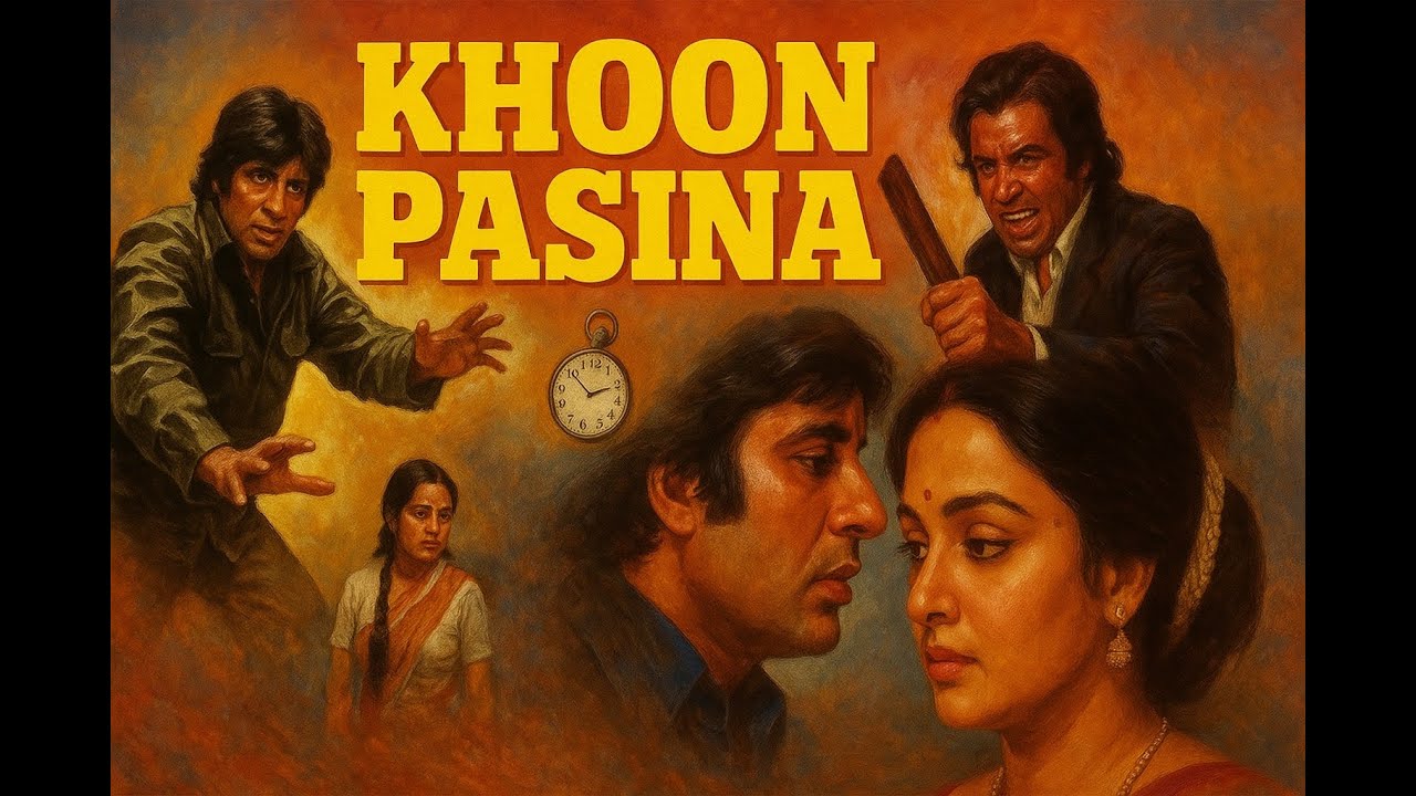 Khoon Pasina (1977) Full Movie | Amitabh Bachchan, Hema Malini | Classic Bollywood Action