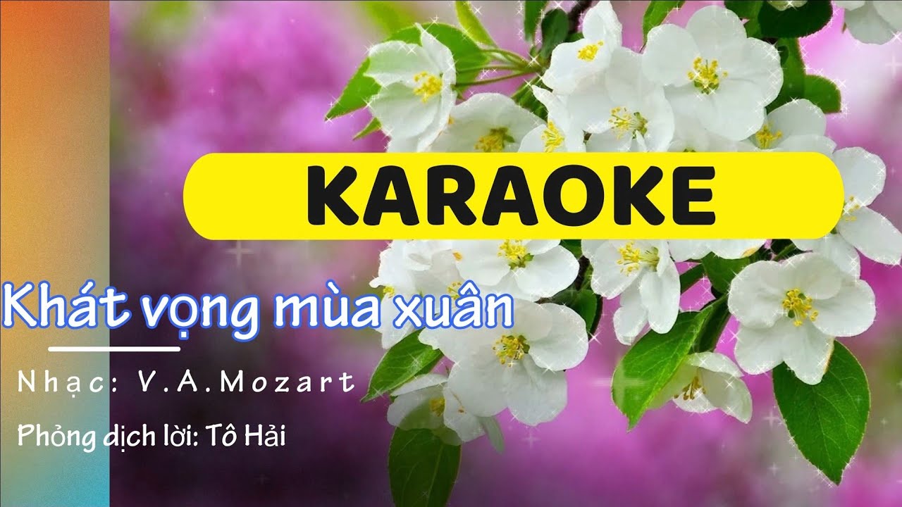 KHÁT VỌNG MÙA XUÂN - KARAOKE (FULL HD) - ÂM NHẠC 8