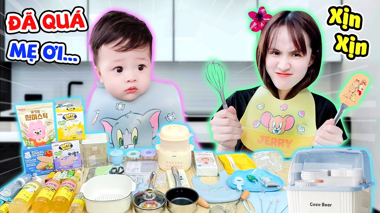 Khui Tất Cả Đồ Ăn Dặm 6 Tháng Tuổi Cho Zino - Zino Tv #zino #vevetravel #veve