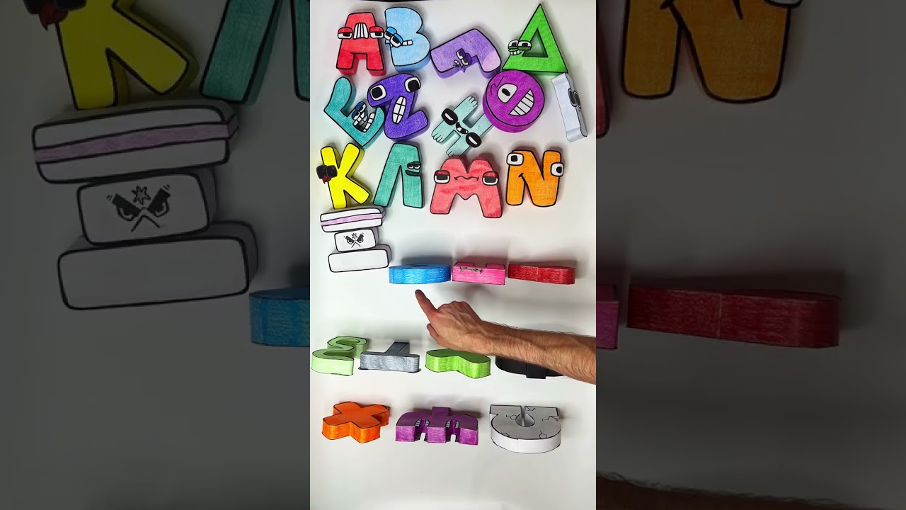 KICKING 👌 GREEK Paper Alphabet Lore A - Ω #shorts #alphabetlore